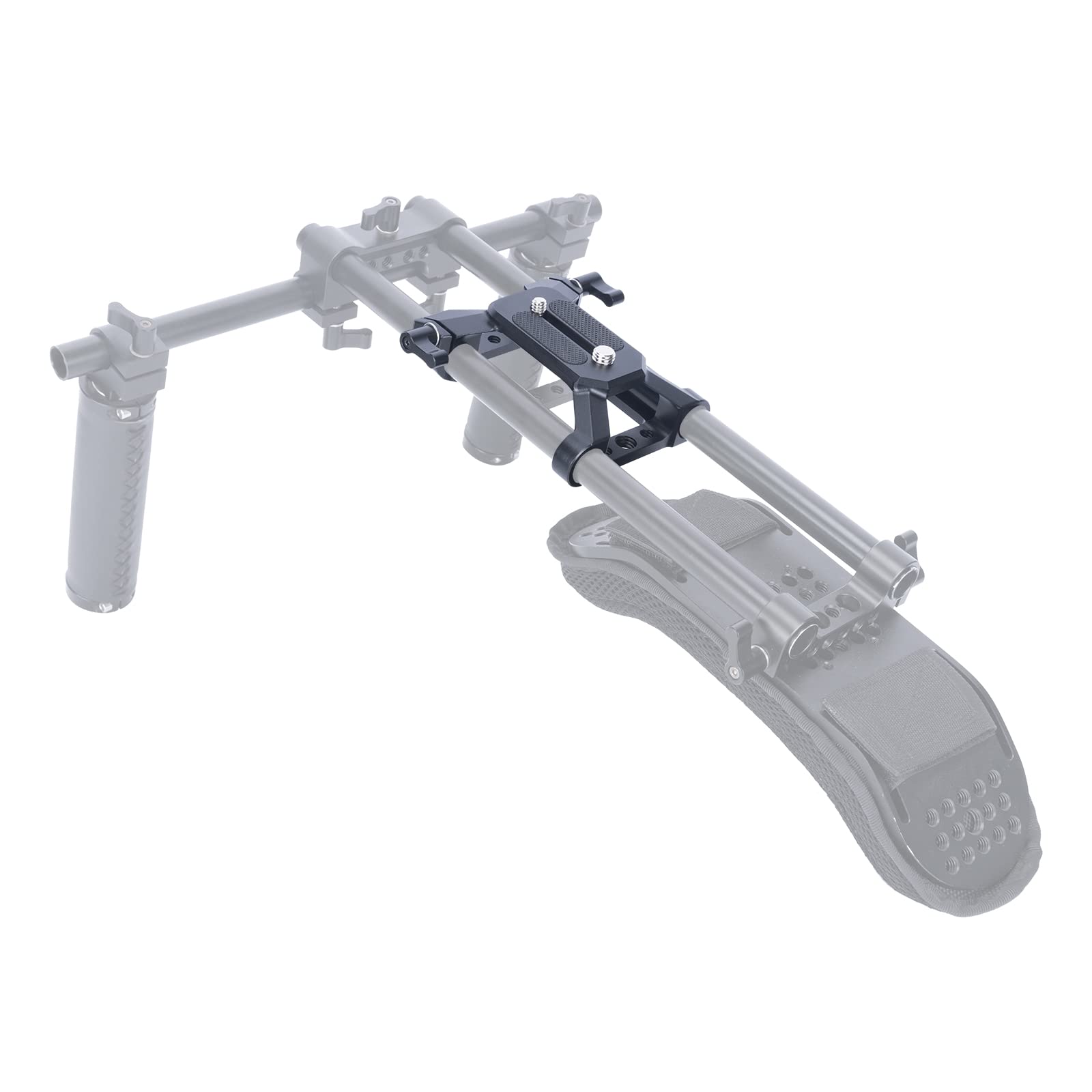 Amazon | Niceyrig 15mmロッドクランプ デュアル カメラベースプレート